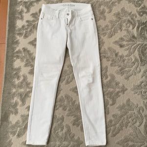 Old navy rock star white jeans